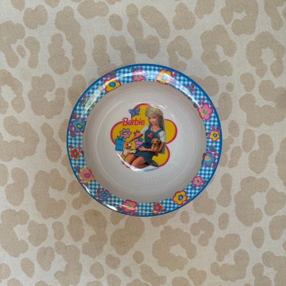 2/$15 Vintage 1997 Barbie Plastic Bowl - Picture 2 of 3